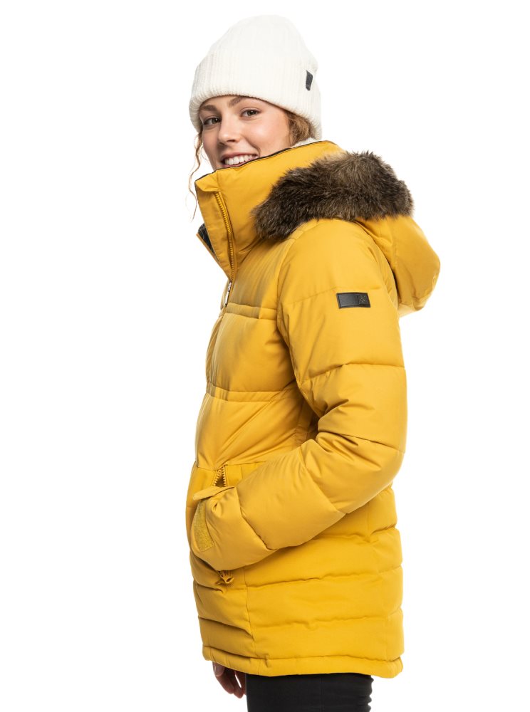 Orange Women's Roxy Quinn Insulated Ski Jackets | USA MJWI-21645