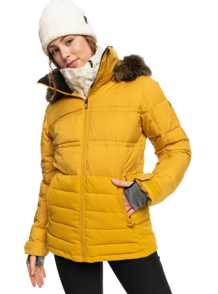 Orange Women\'s Roxy Quinn Insulated Ski Jackets | USA MJWI-21645