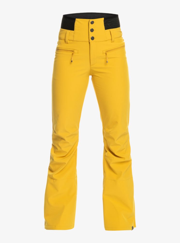 Orange Women's Roxy Rising High Shell Snow Pants | USA ZYVX-25690