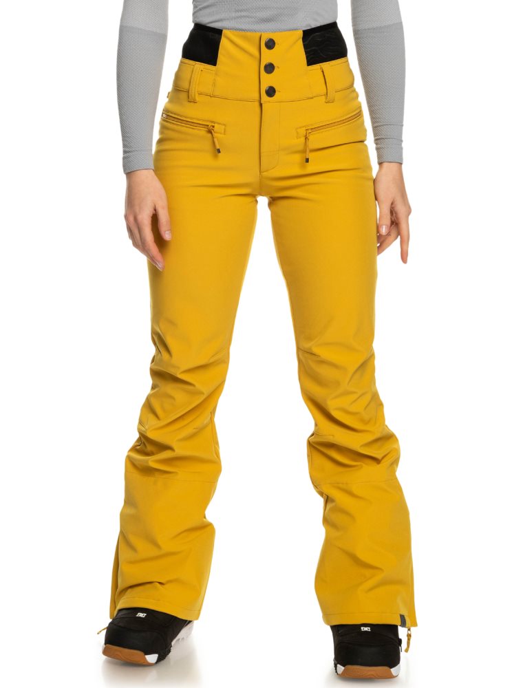 Orange Women\'s Roxy Rising High Shell Snow Pants | USA ZYVX-25690