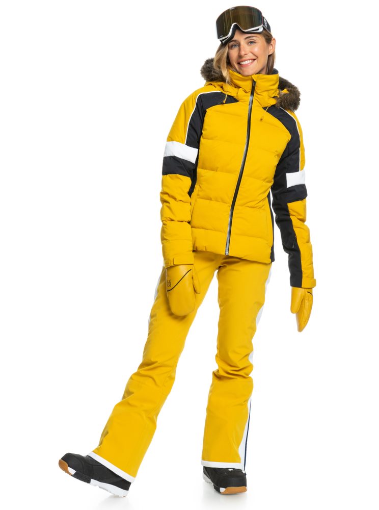 Orange Women's Roxy Snow Blizzard Insulated Ski Jackets | USA LDZR-93561