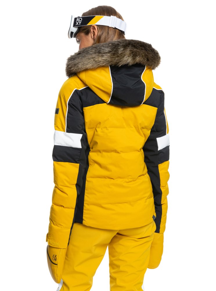 Orange Women's Roxy Snow Blizzard Insulated Ski Jackets | USA LDZR-93561