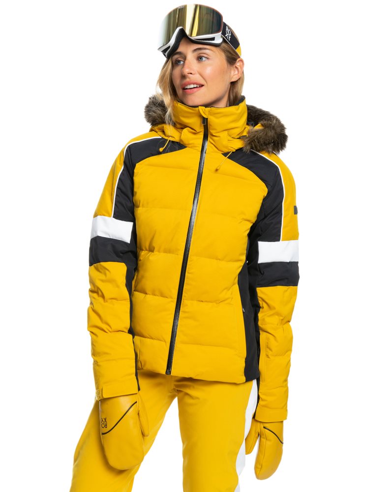 Orange Women\'s Roxy Snow Blizzard Insulated Ski Jackets | USA LDZR-93561