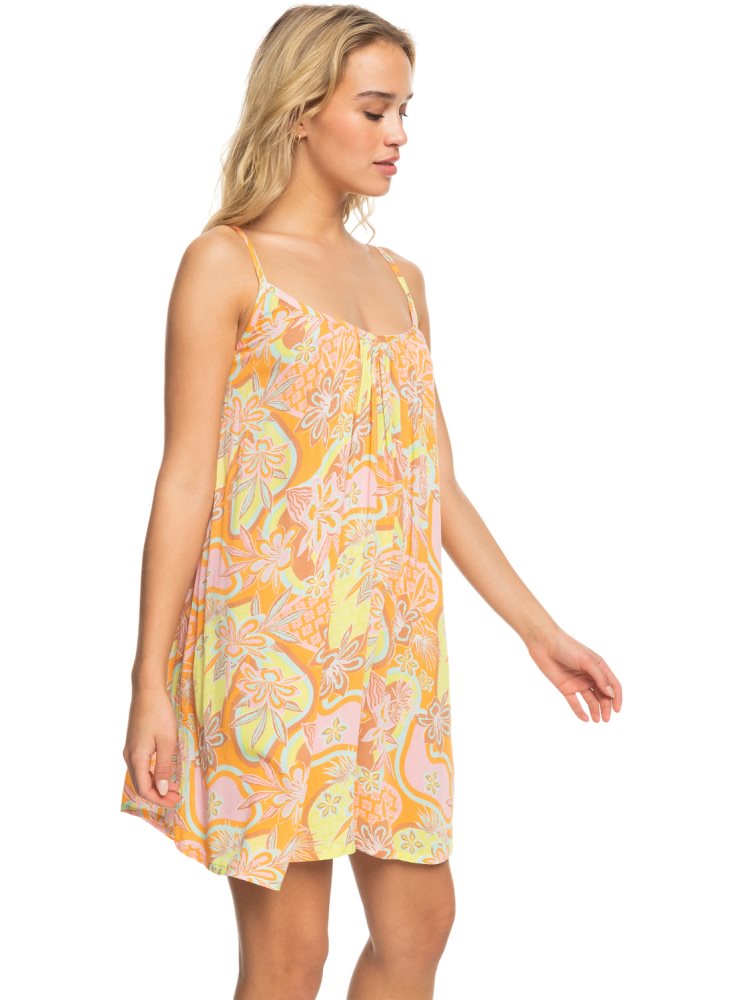 Orange Women's Roxy Summer Adventures Beach Dress | USA CRLG-97203