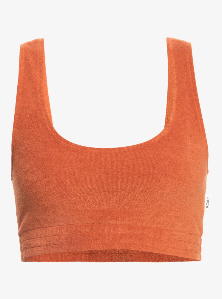 Orange Women's Roxy Threes Company Organic Cami Bralette Tanks | USA DWZR-37451