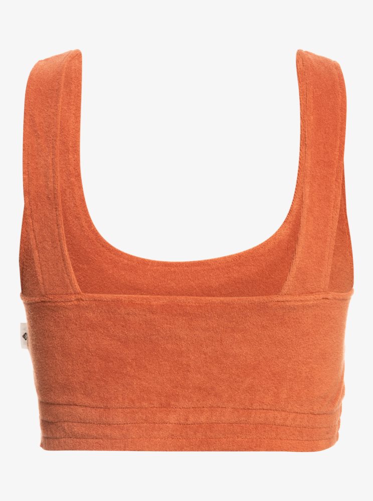 Orange Women's Roxy Threes Company Organic Cami Bralette Tanks | USA DWZR-37451