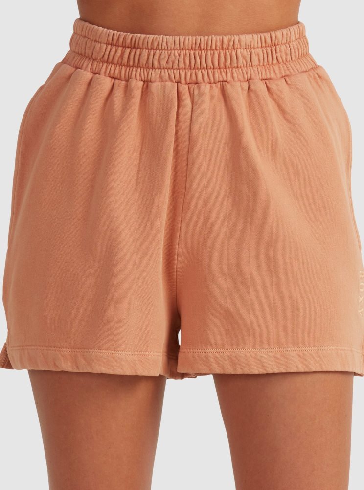 Orange Women\'s Roxy Tranquil Days Sweatshorts Shorts | USA MZGS-13749