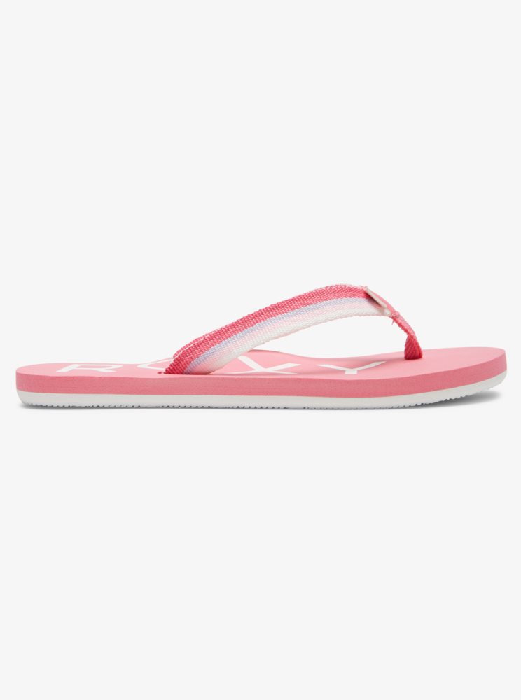 Pink Kids' Roxy 4-16 Colbee Flip Flops | USA ODNB-79326