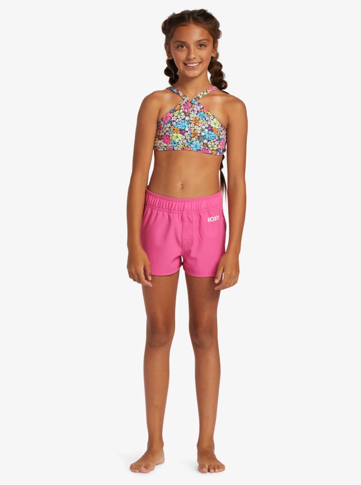 Pink Kids' Roxy 4-16 Good Waves Only Boardshorts | USA DSCX-51740