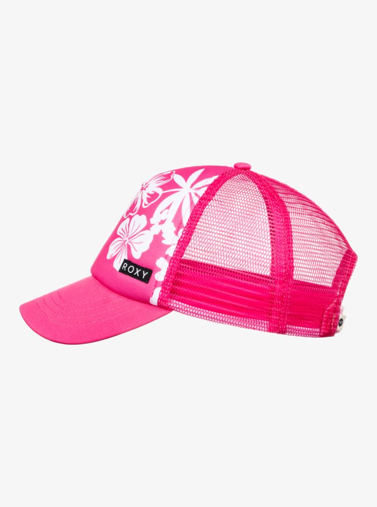 Pink Kids' Roxy 4-16 Honey Coconut Trucker Hats | USA TKWM-27369