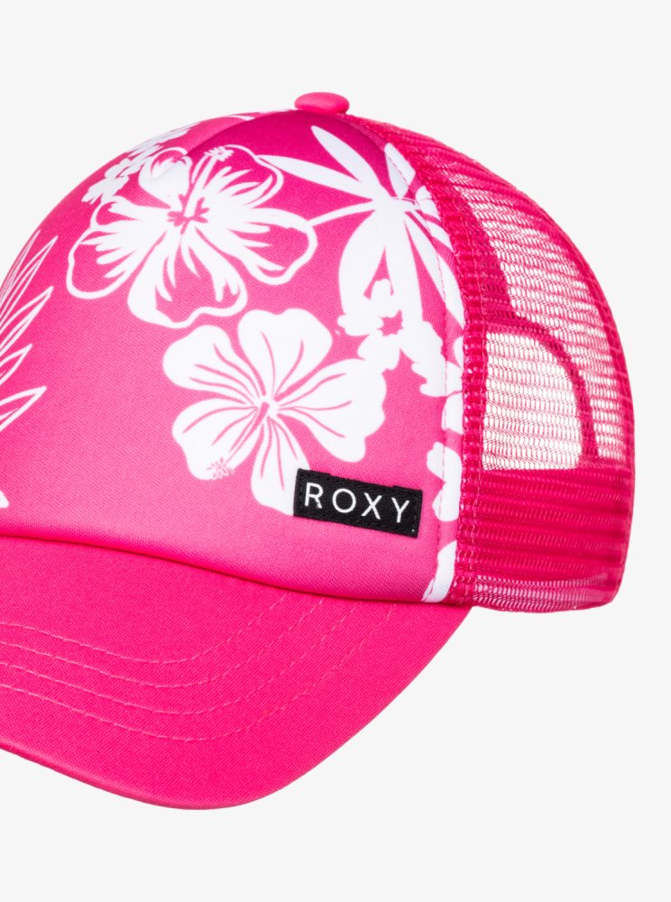 Pink Kids' Roxy 4-16 Honey Coconut Trucker Hats | USA TKWM-27369