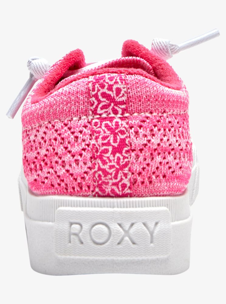 Pink Kids' Roxy 4-16 Rae Sneakers | USA NZQF-81794