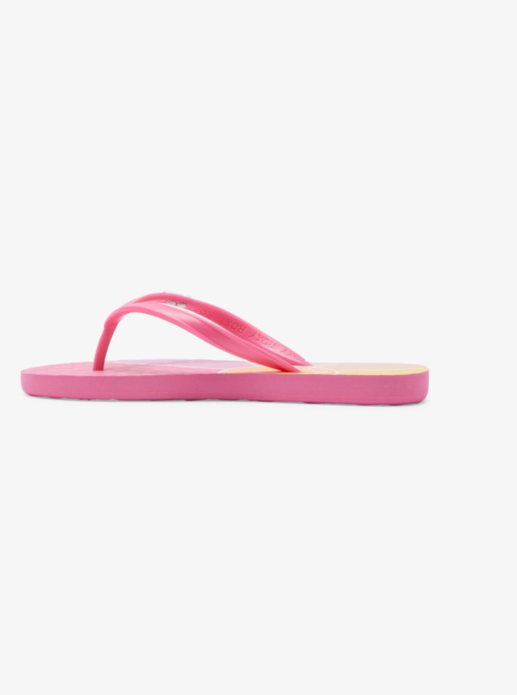 Pink Kids' Roxy 4-16 Viva Stamp Sandals | USA NAQU-74102