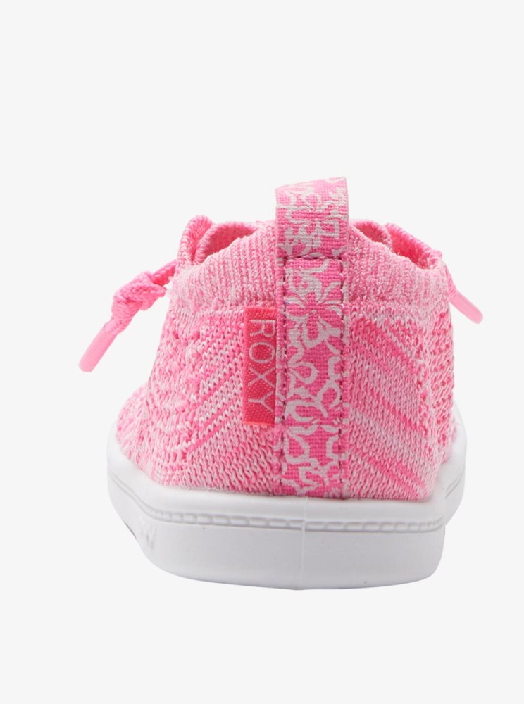 Pink Kids' Roxy Bayshore Closed Knit Sneakers | USA KIAM-91603