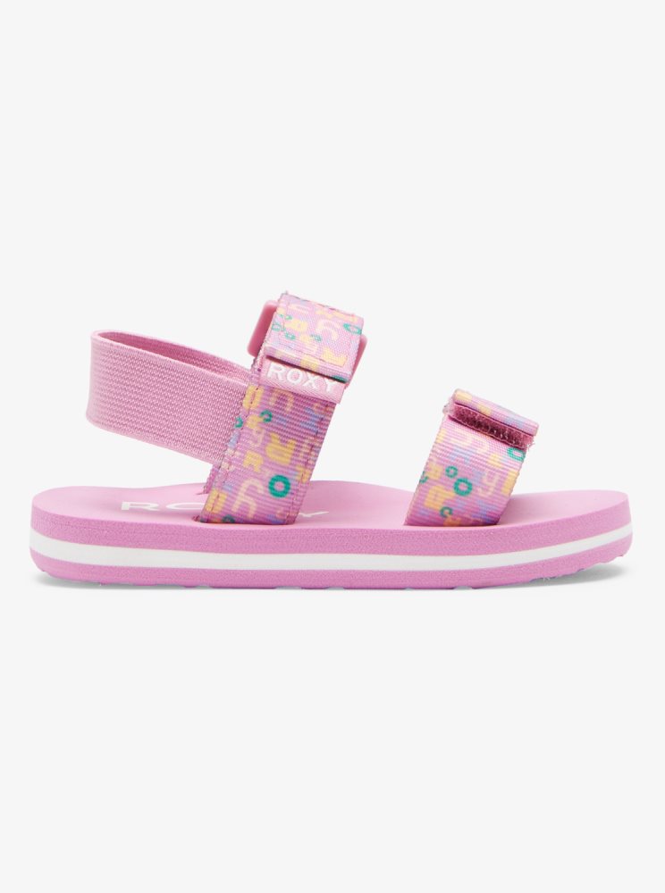 Pink Kids' Roxy Cage Sandals | USA SVPZ-14620