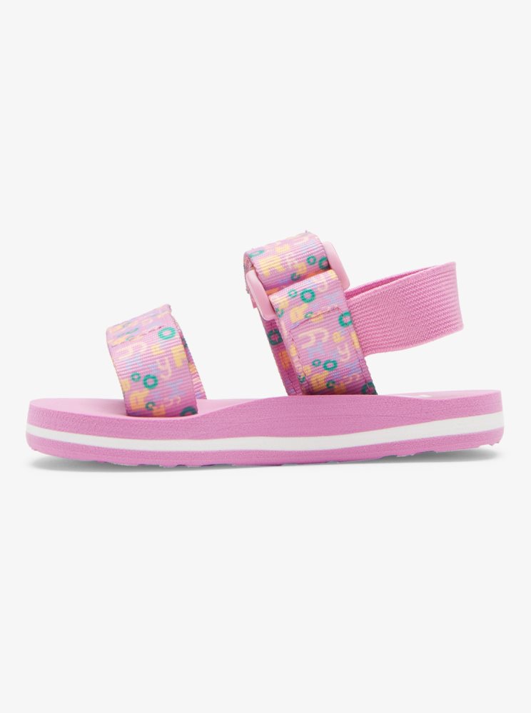 Pink Kids' Roxy Cage Sandals | USA SVPZ-14620