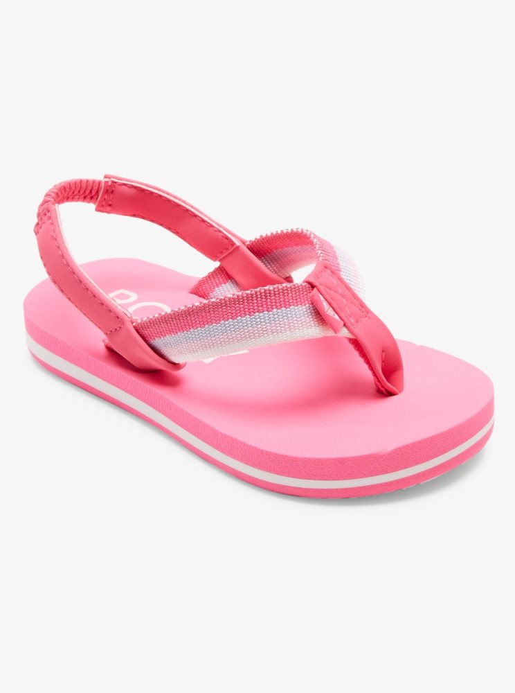 Pink Kids' Roxy Colbee Sandals | USA TBVE-90821