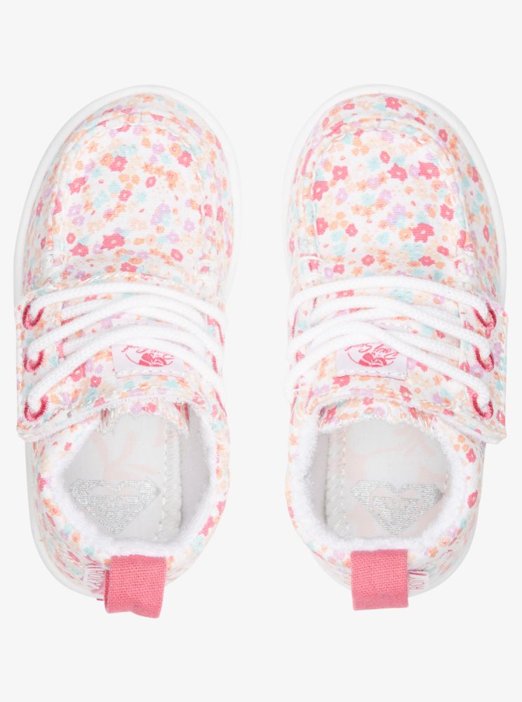 Pink Kids' Roxy Minnow Mid Mid-Top Sneakers | USA KEGC-16435