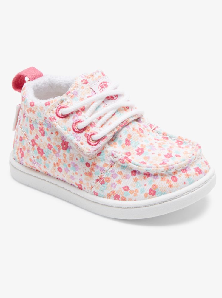 Pink Kids\' Roxy Minnow Mid Mid-Top Sneakers | USA KEGC-16435