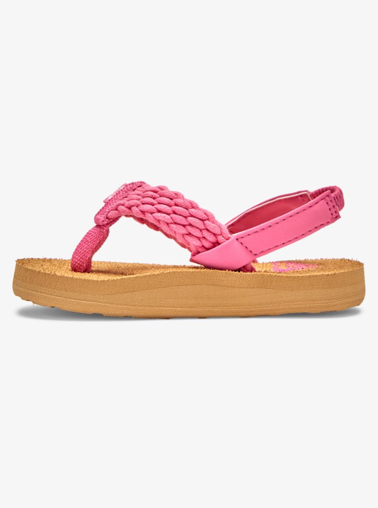 Pink Kids' Roxy Porto Sandals | USA FZRM-97482