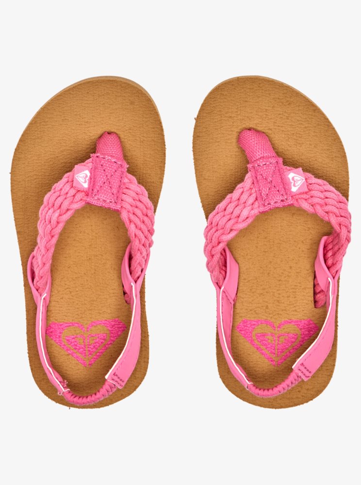 Pink Kids' Roxy Porto Sandals | USA FZRM-97482