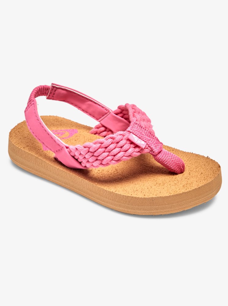 Pink Kids\' Roxy Porto Sandals | USA FZRM-97482