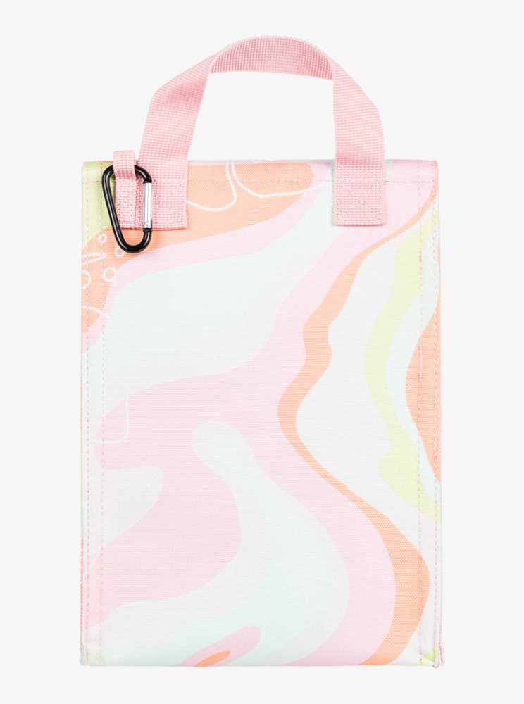 Pink Stripes Women's Roxy Lunch Hour Cooler Bags | USA BFHX-79453