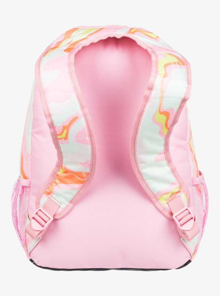 Pink Stripes Women's Roxy Shadow Swell Printed 24L Medium Backpacks | USA KDOZ-01932