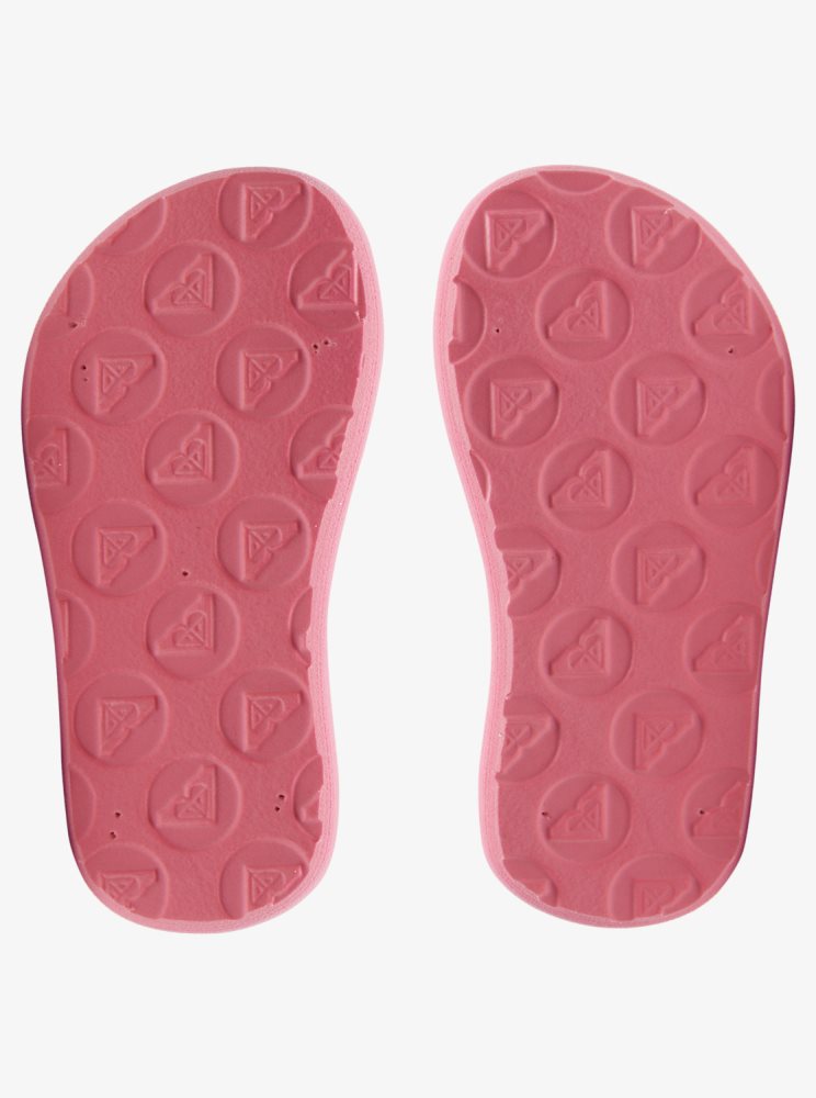 Pink / White Kids' Roxy Vista Loreto Sandals | USA IURE-17649