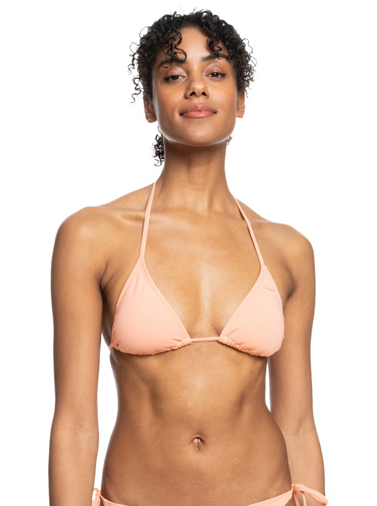 Pink Women\'s Roxy Beach Classics Tiki Triangle Bikini Tops | USA UTJN-64897