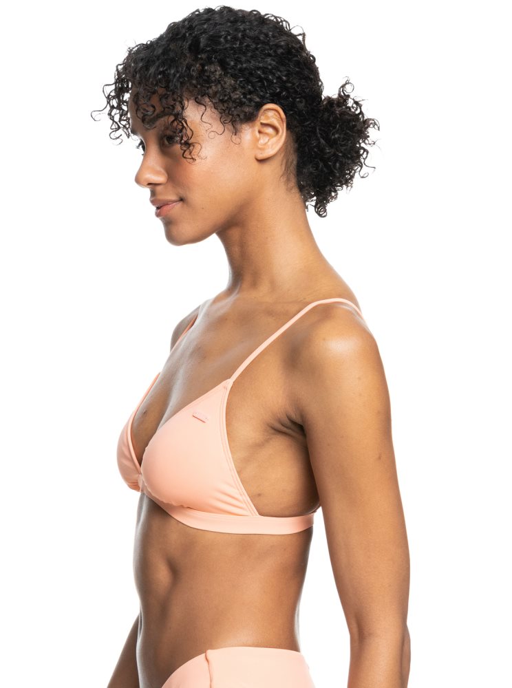 Pink Women's Roxy Beach Classics Triangle Bikini Tops | USA RJST-82560