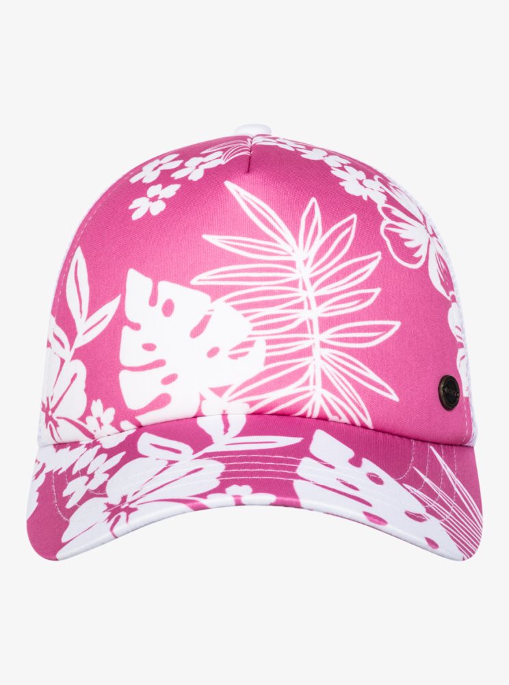 Pink Women's Roxy Beautiful Morning Trucker Hats | USA QYGF-65413