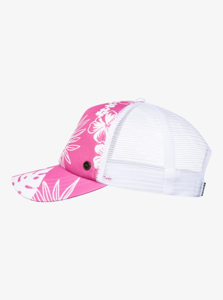 Pink Women's Roxy Beautiful Morning Trucker Hats | USA QYGF-65413