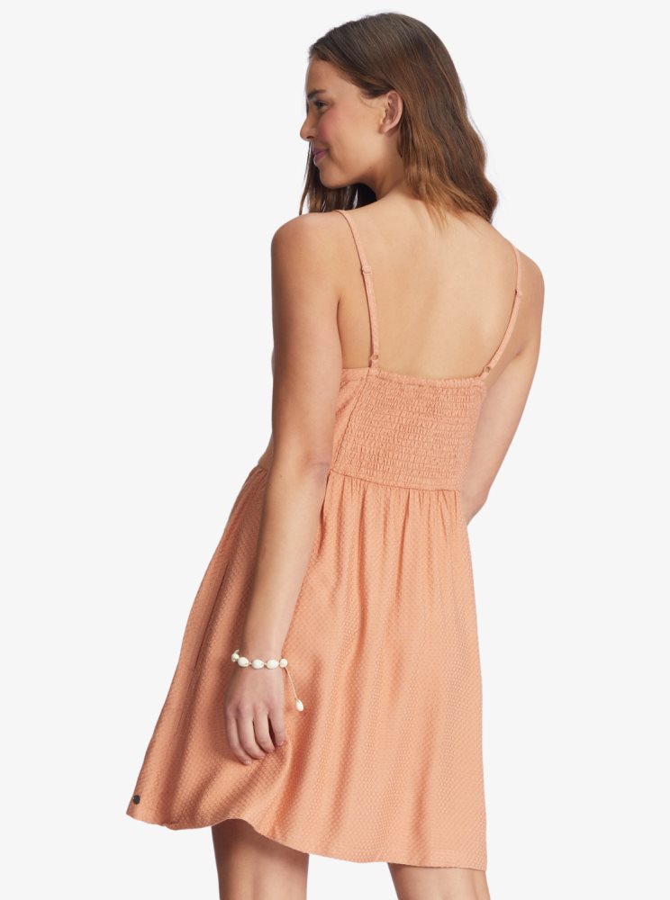 Pink Women's Roxy Bright Light Strappy Dress | USA GNXT-08753