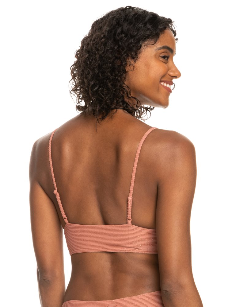 Pink Women's Roxy Coconut Crew Tank Bikini Tops | USA SILT-53706