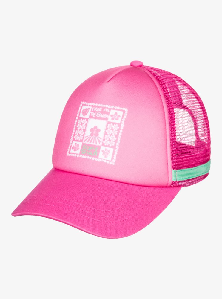 Pink Women's Roxy Dig This Trucker Hats | USA BTEN-83072