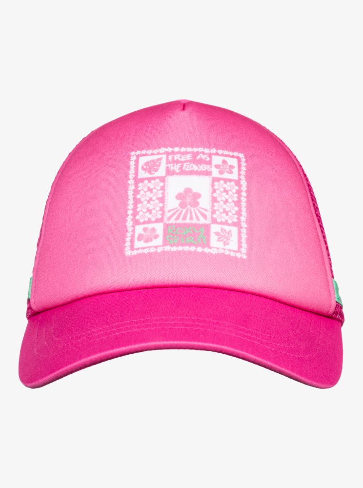 Pink Women's Roxy Dig This Trucker Hats | USA BTEN-83072