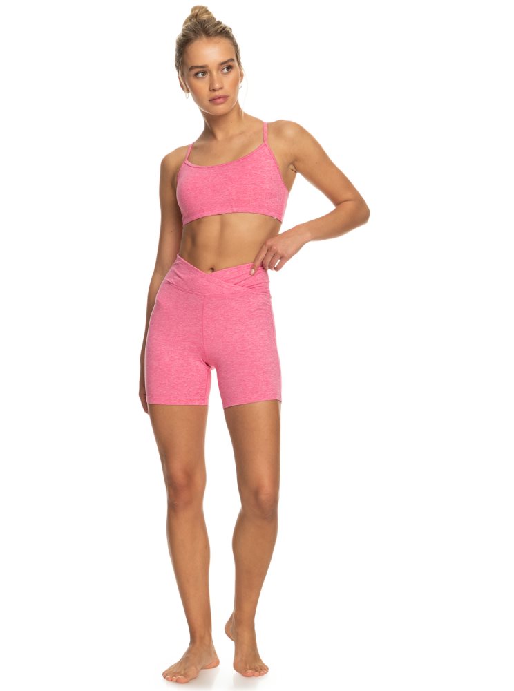 Pink Women's Roxy Everyday Sports Bra | USA TEMJ-30592