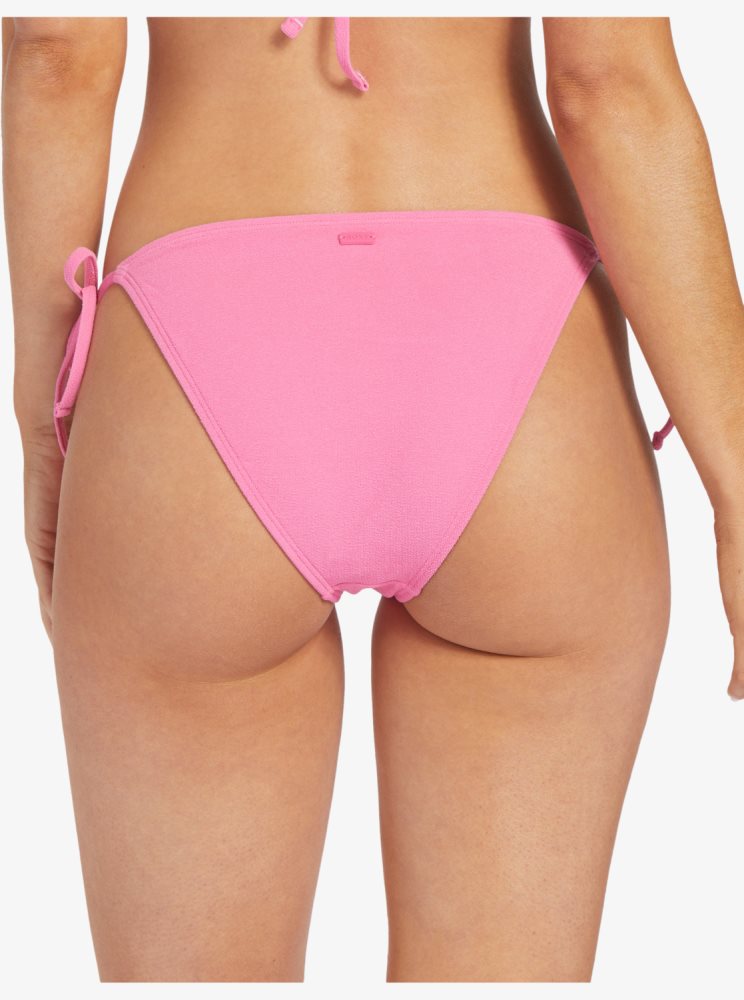 Pink Women's Roxy Hawaiian Heat Cheeky Bikini Bottoms | USA OXWV-72943