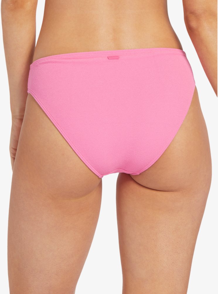 Pink Women's Roxy Hawaiian Heat Hipster Bikini Bottoms | USA SKWC-67402