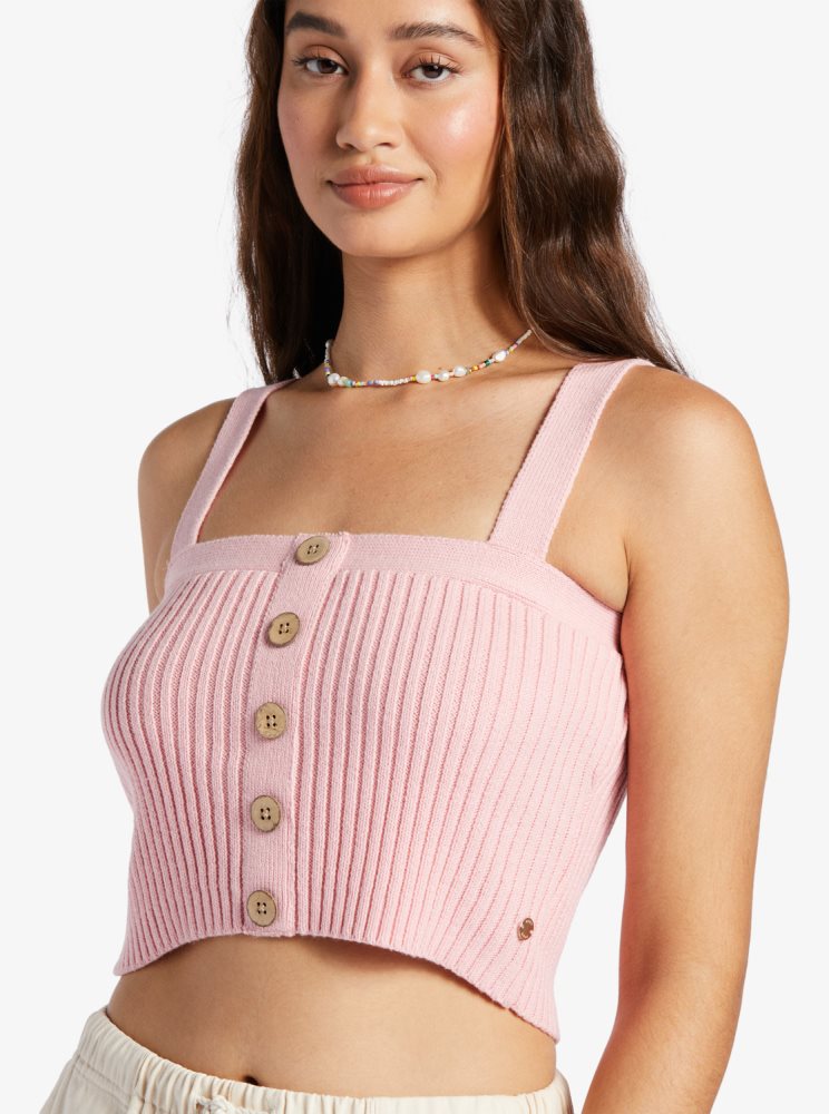 Pink Women's Roxy In The Afternoon Sweaters | USA GFTM-93618