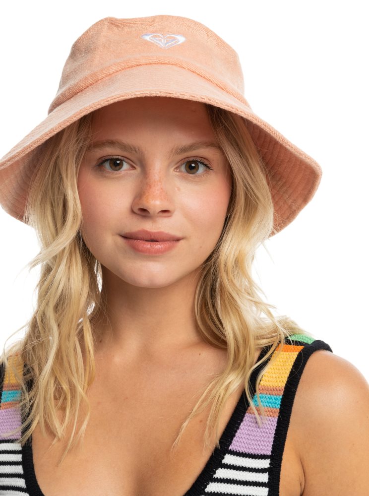 Pink Women's Roxy Kiwi Colada Bucket Hats | USA LRNJ-73041