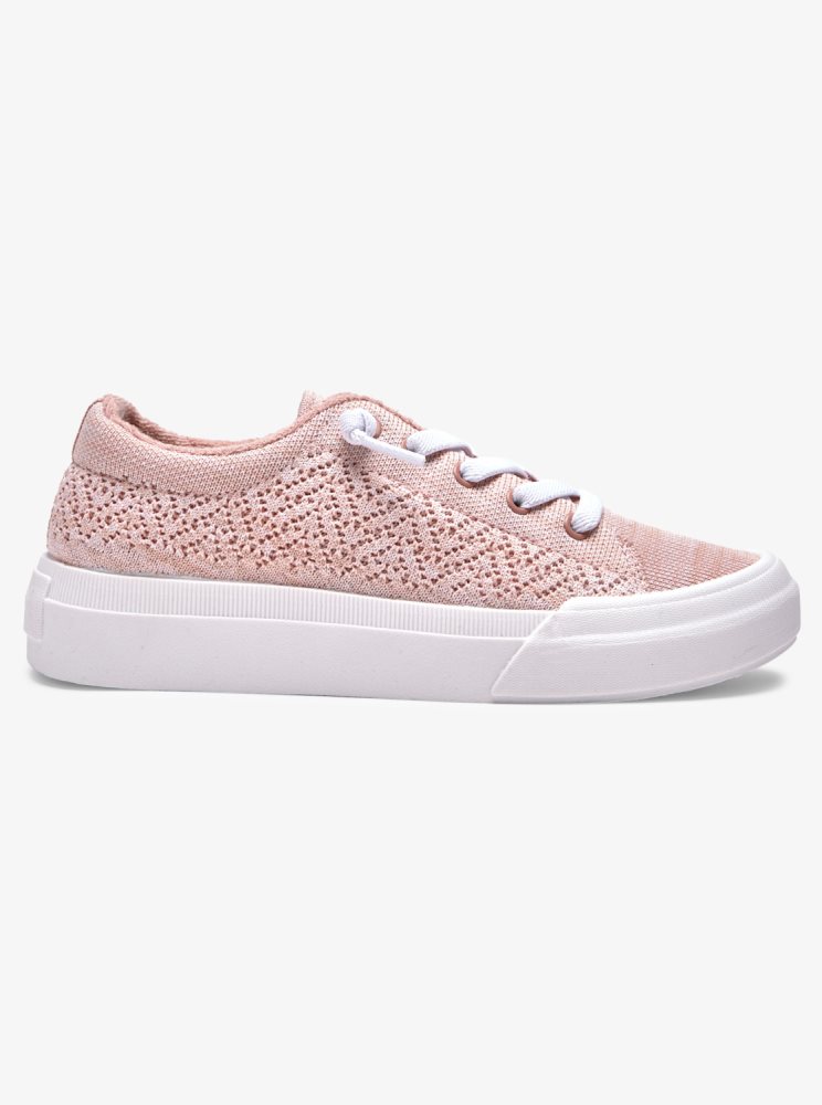 Pink Women's Roxy Rae Sneakers | USA HQRS-82360