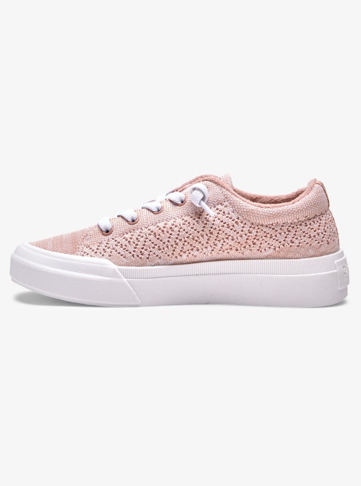 Pink Women's Roxy Rae Sneakers | USA HQRS-82360