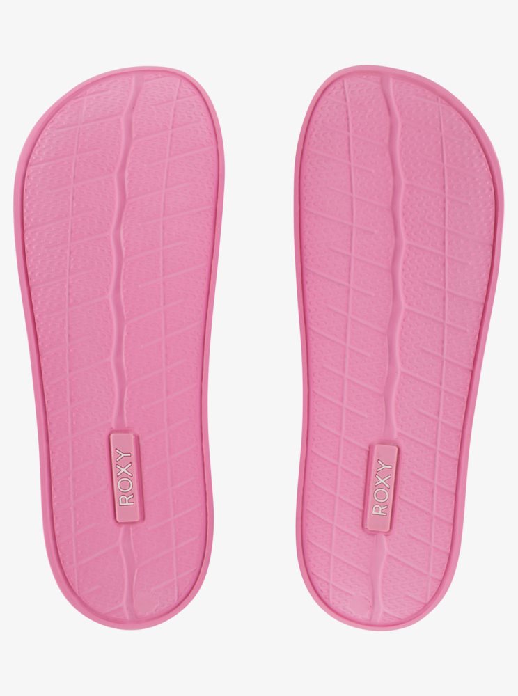 Pink Women's Roxy Slippy Water-Friendly Sandals | USA QSOH-76410