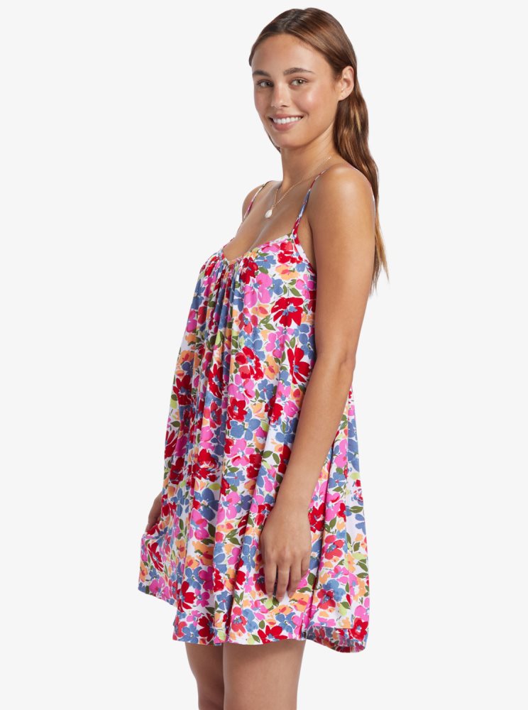 Pink Women's Roxy Summer Adventures Beach Dress | USA WZPR-20853