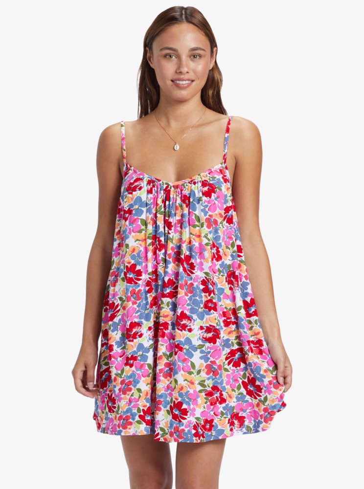 Pink Women\'s Roxy Summer Adventures Beach Dress | USA WZPR-20853