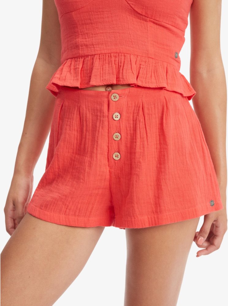 Pink Women's Roxy Sunset Mind Beach Shorts | USA DIPQ-02734