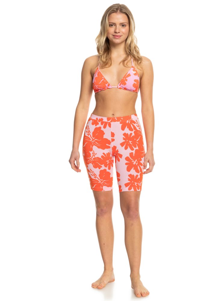 Pink Women's Roxy Surf.Kind.Kate. Bike Shorts | USA CJIG-49830