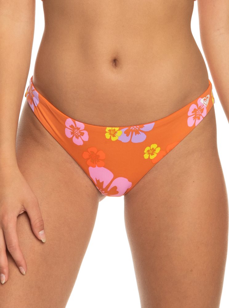 Pink Women's Roxy Surf.Kind.Kate. Cheeky Bikini Bottoms | USA QFJP-85729